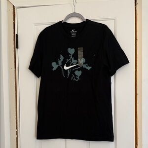 Nike Black Tee with Pixelated Graphic